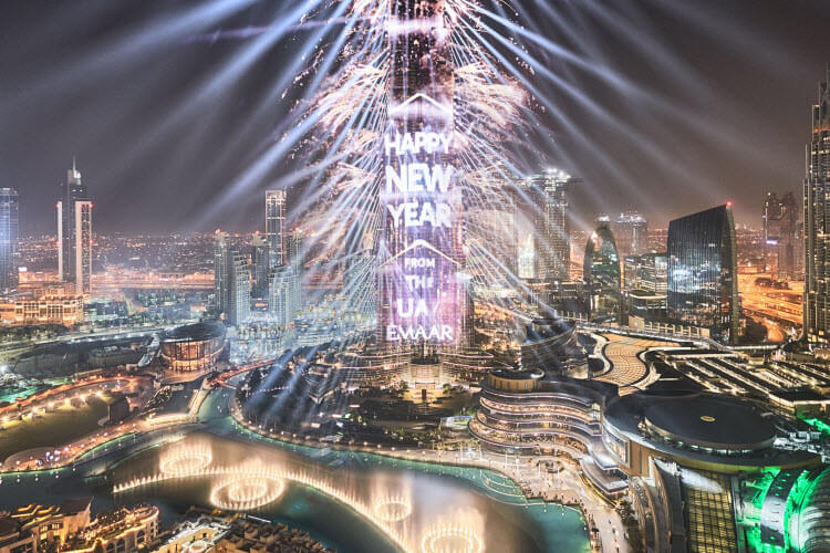 burj khalifa new year